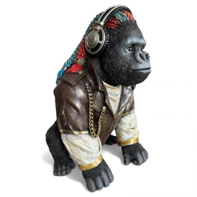 Gorilla Rasta, schwarz